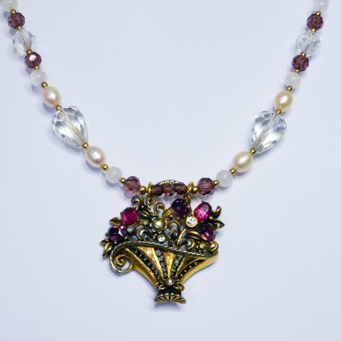 flower basket necklace dangerous liaisons literary inspired jewellery