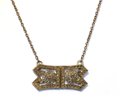 Victorian buckle necklace